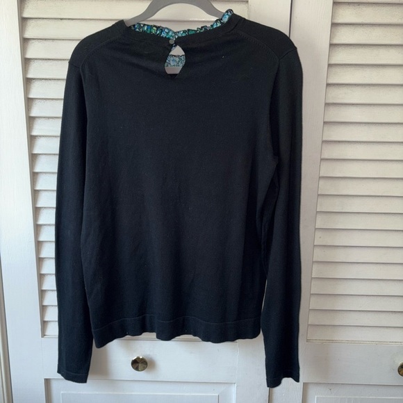 NWT J.Crew Ruffle-Trim Sweater size Large Preppy School Buisness Casual - Picture 3 of 6